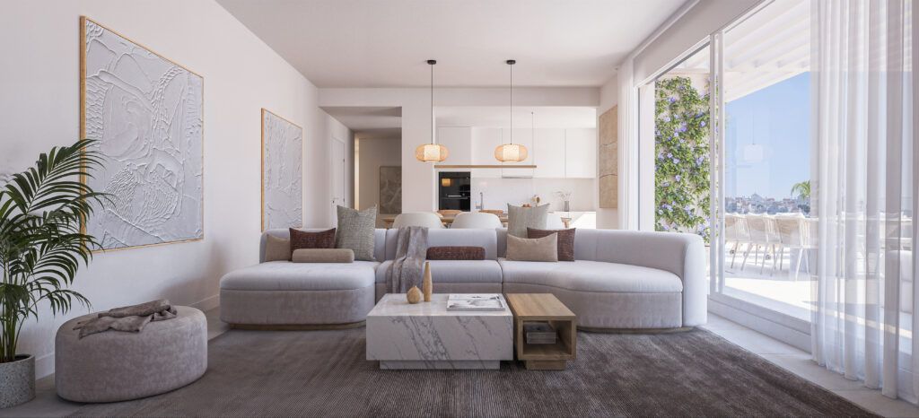 Main bedroom in top-floor new-build penthouse, Valle Romano Golf, Estepona