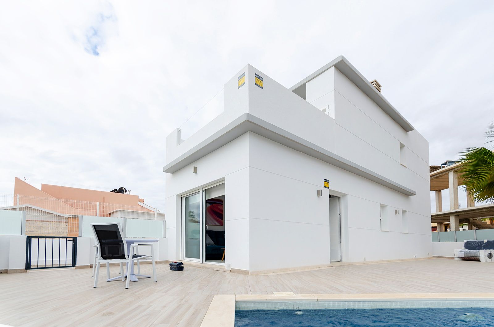 Internal hallway in 3-bedroom new-build villa, El Limonar, Torrevieja