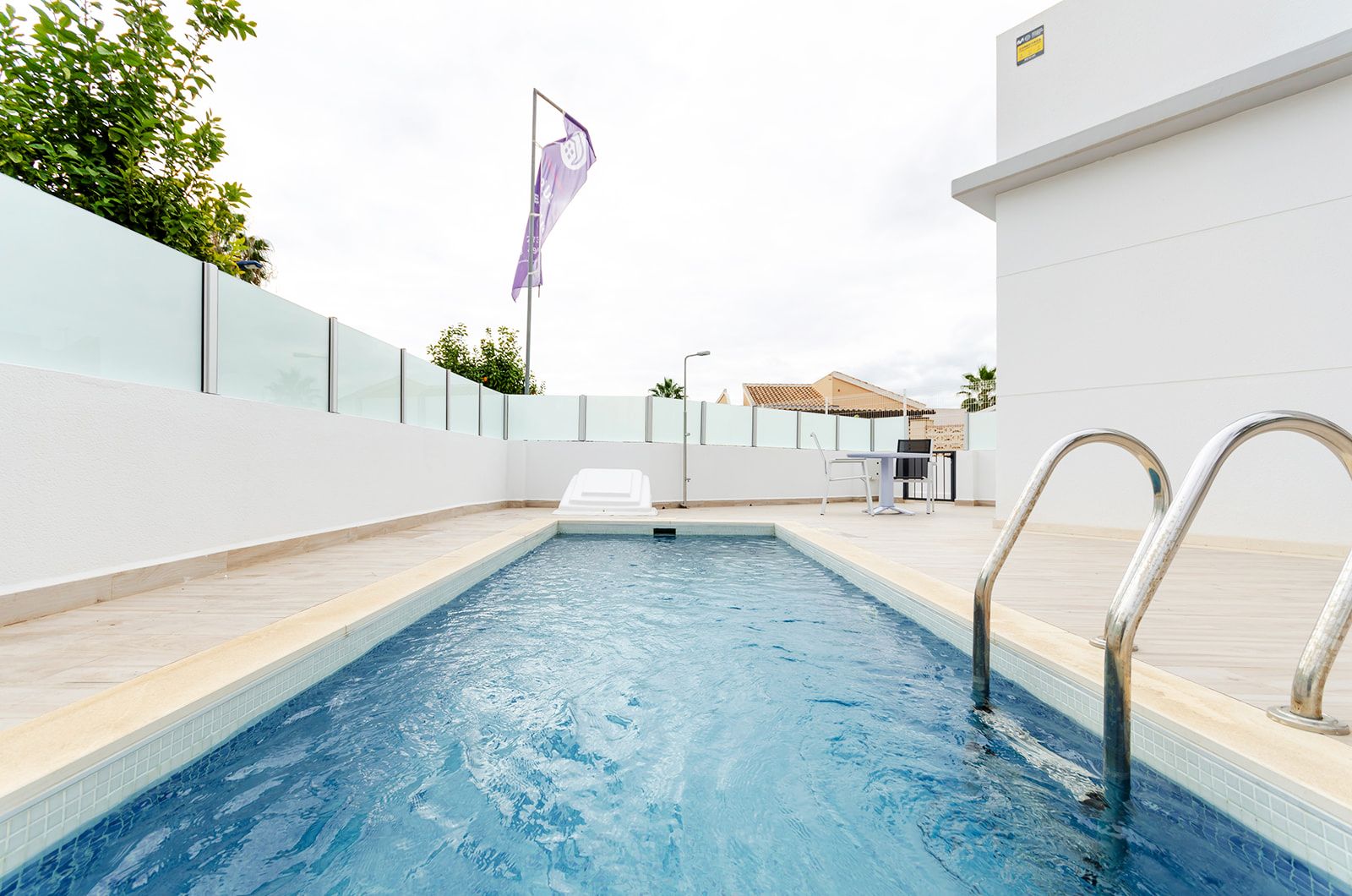 Internal staircase or access area in new-build villa, El Limonar