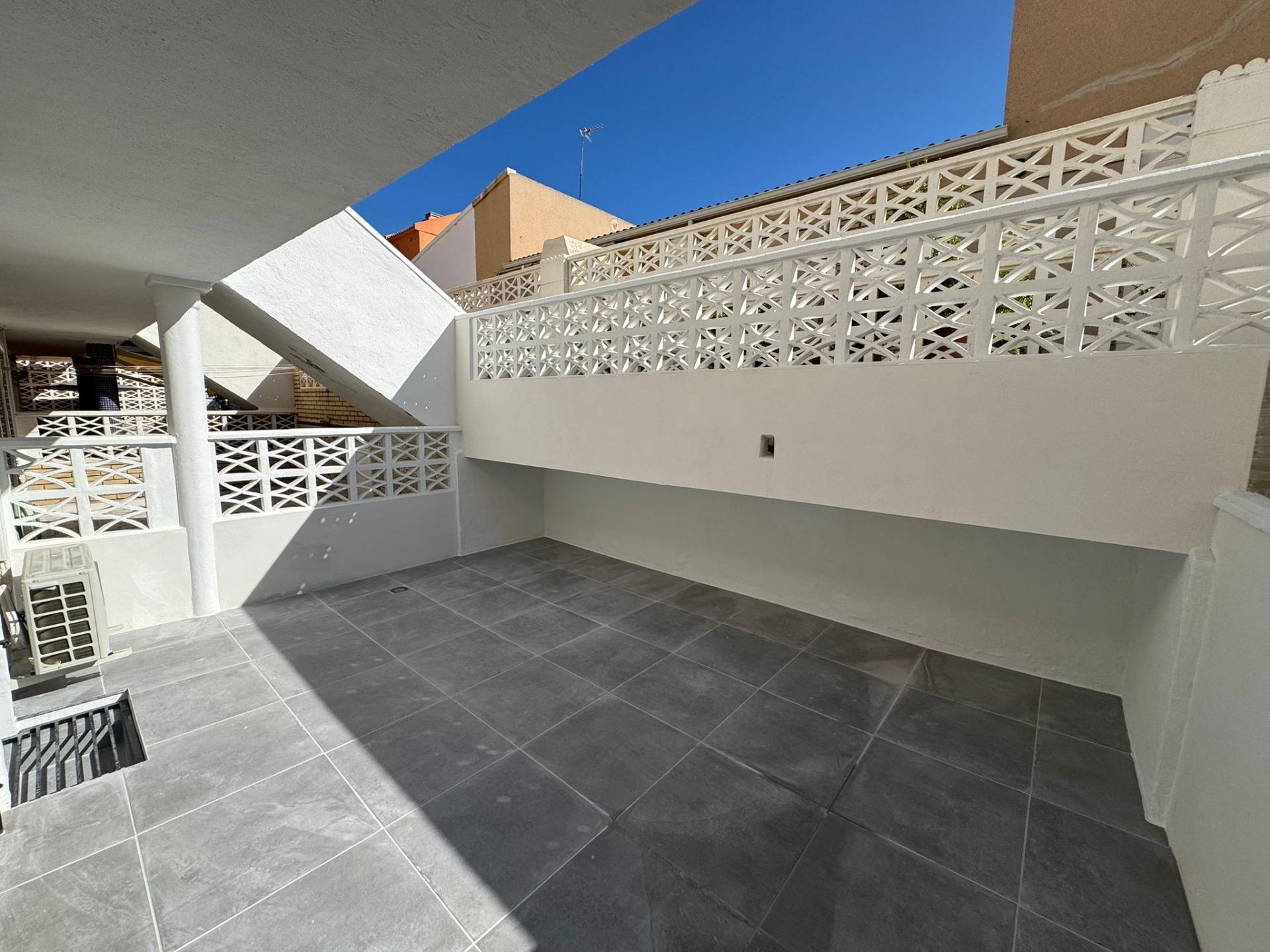 Kitchen area with fitted units in villa, La Mata Pueblo, Torrevieja