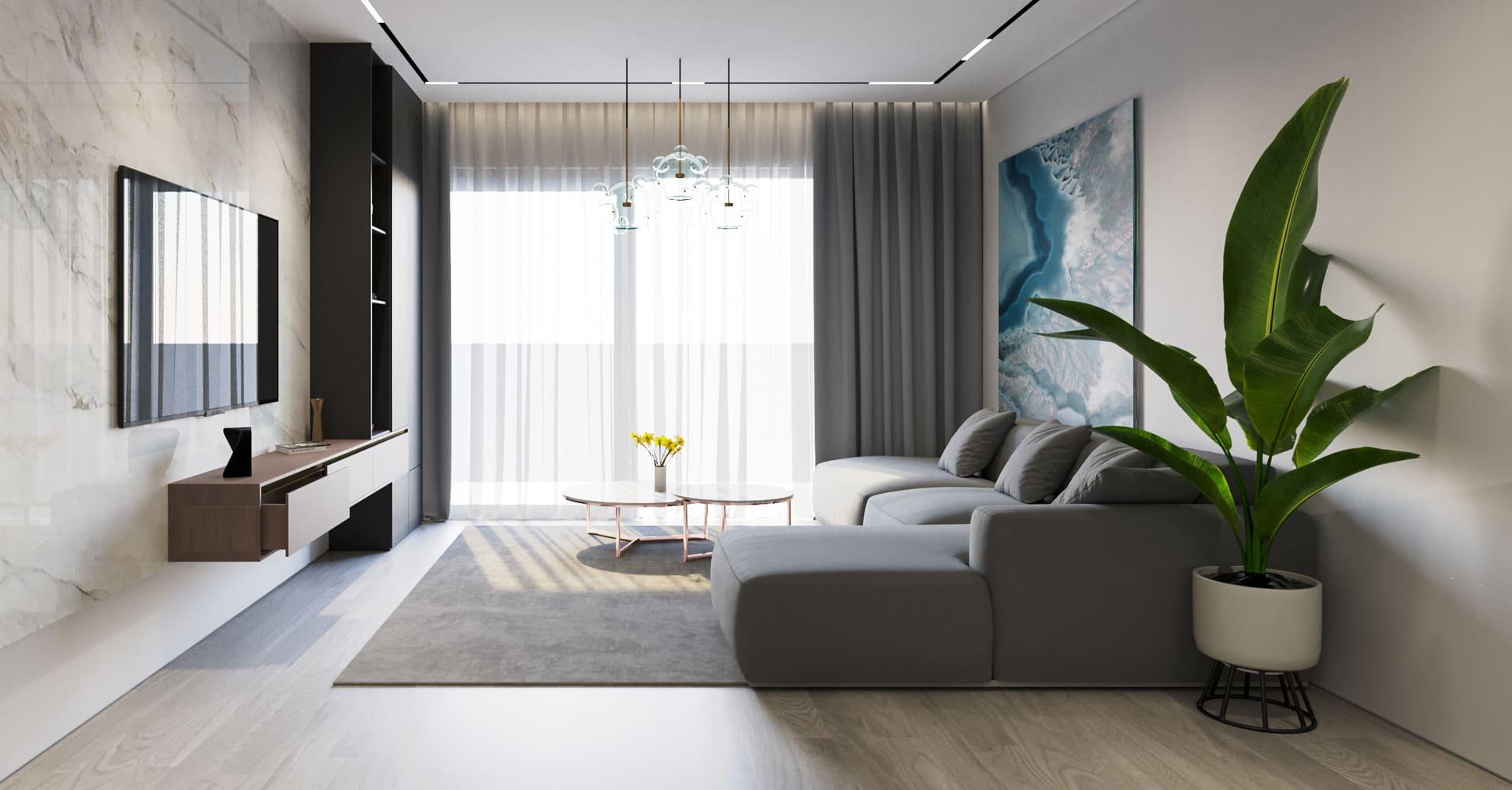 Hallway of 2-bedroom new-build apartment, Paseo Marítimo, Torrevieja