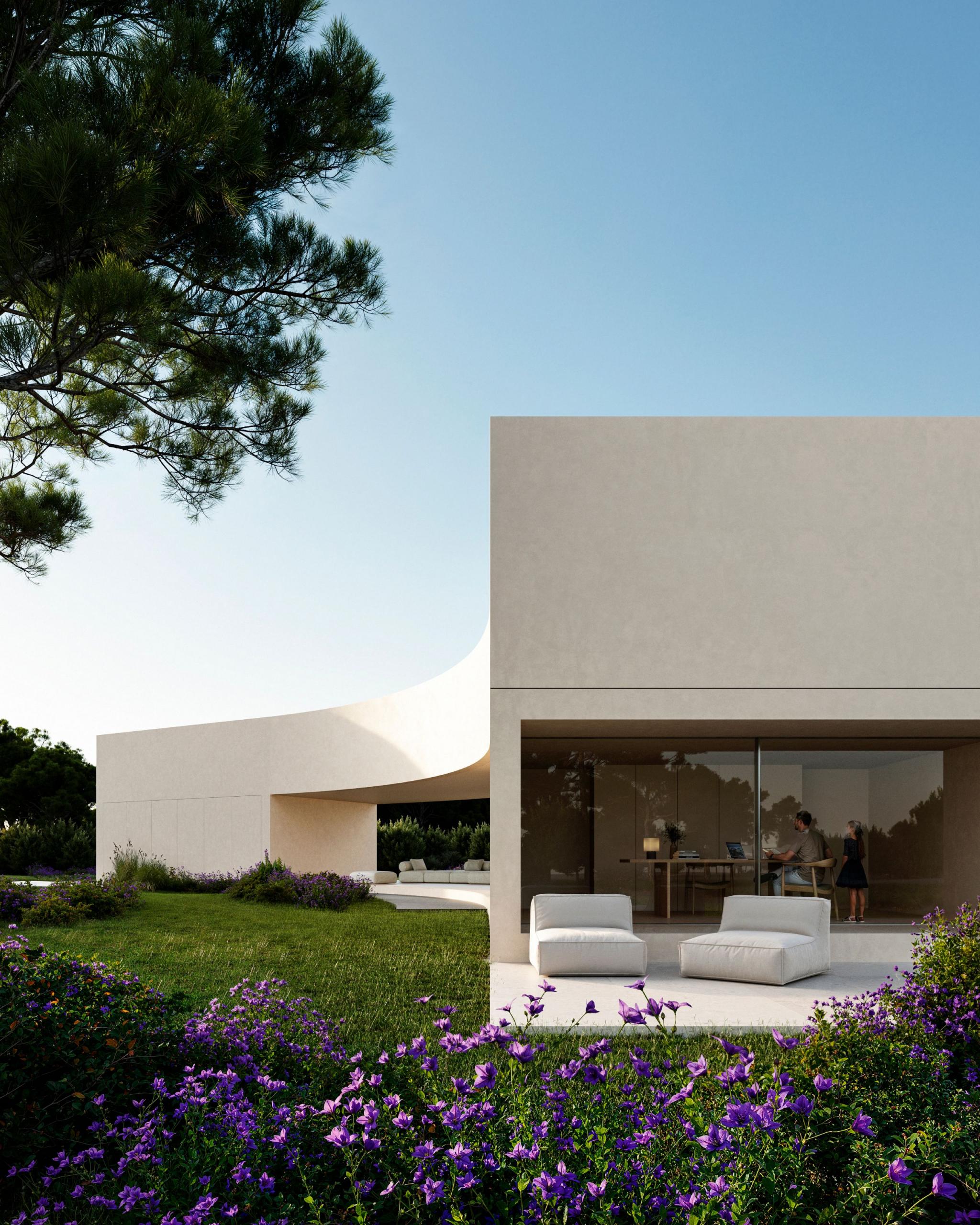Elevated view of villa plot and surrounding area in Sotogrande Alto, Sotogrande