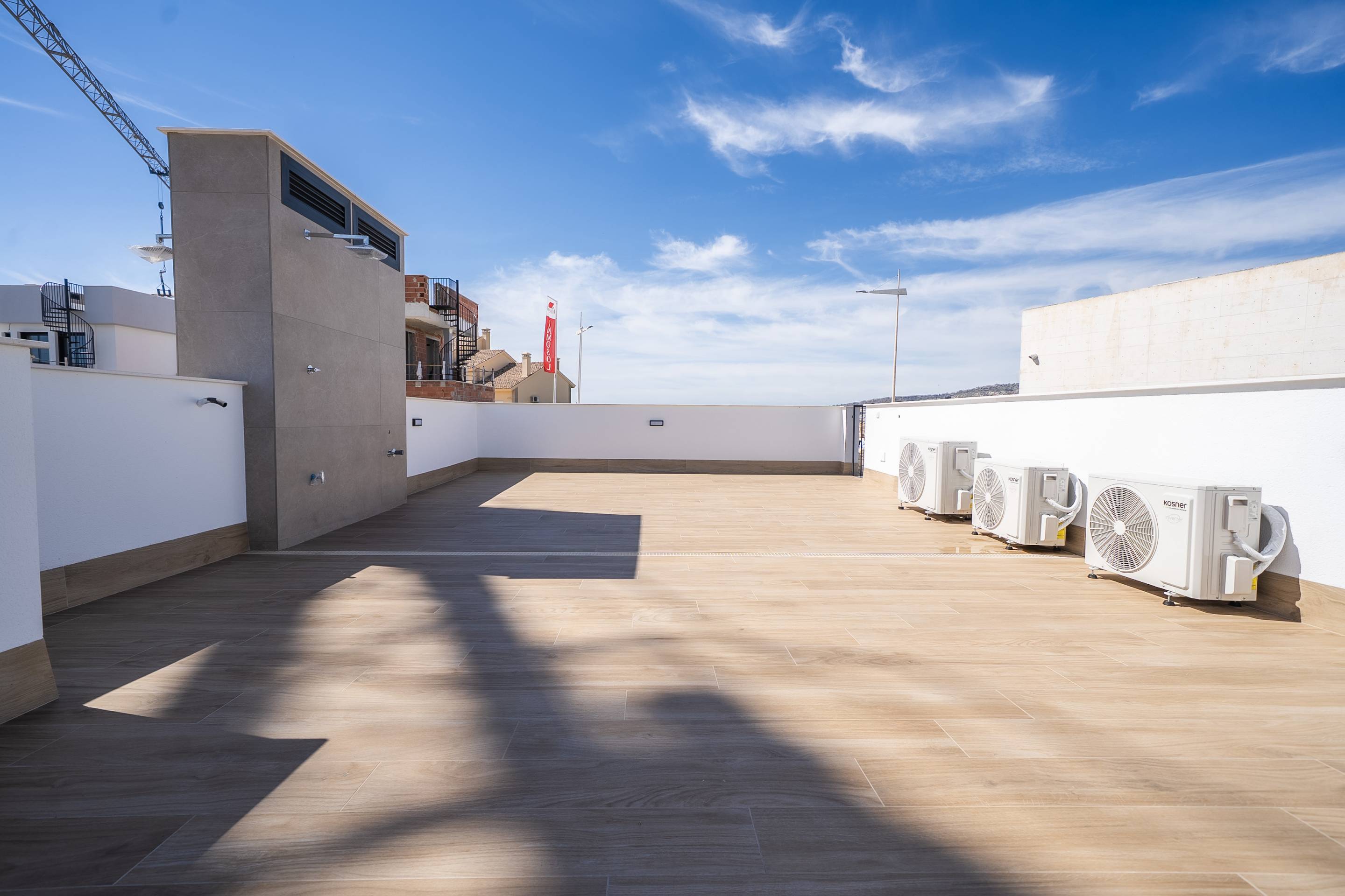 Upper floor landing in 3-bedroom new-build townhouse, Algorfa