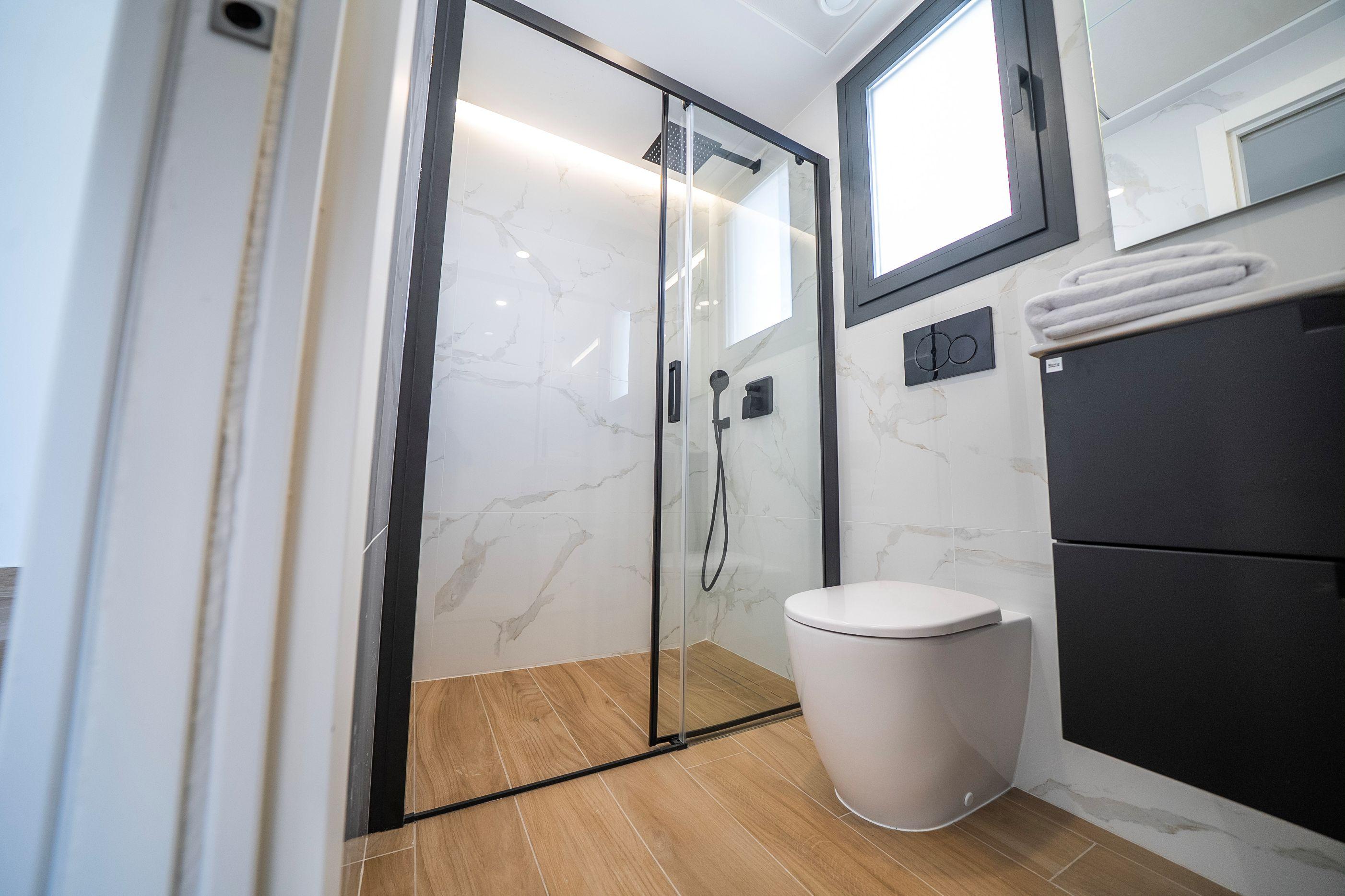 Open-plan kitchen and dining space in new-build townhouse, Algorfa
