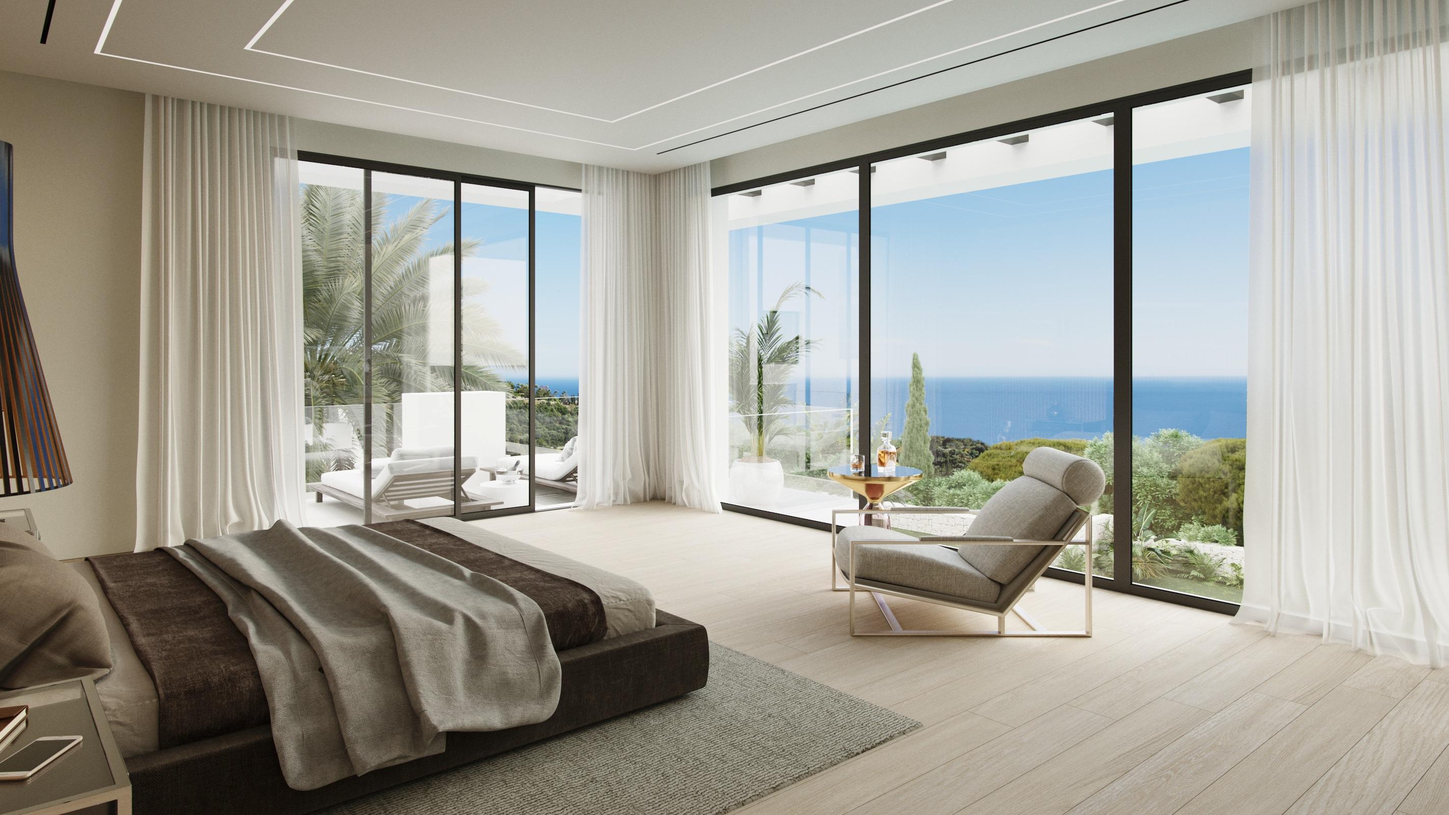 Private pool on 1,850m2 plot of new-build villa, Nagueles, Marbella