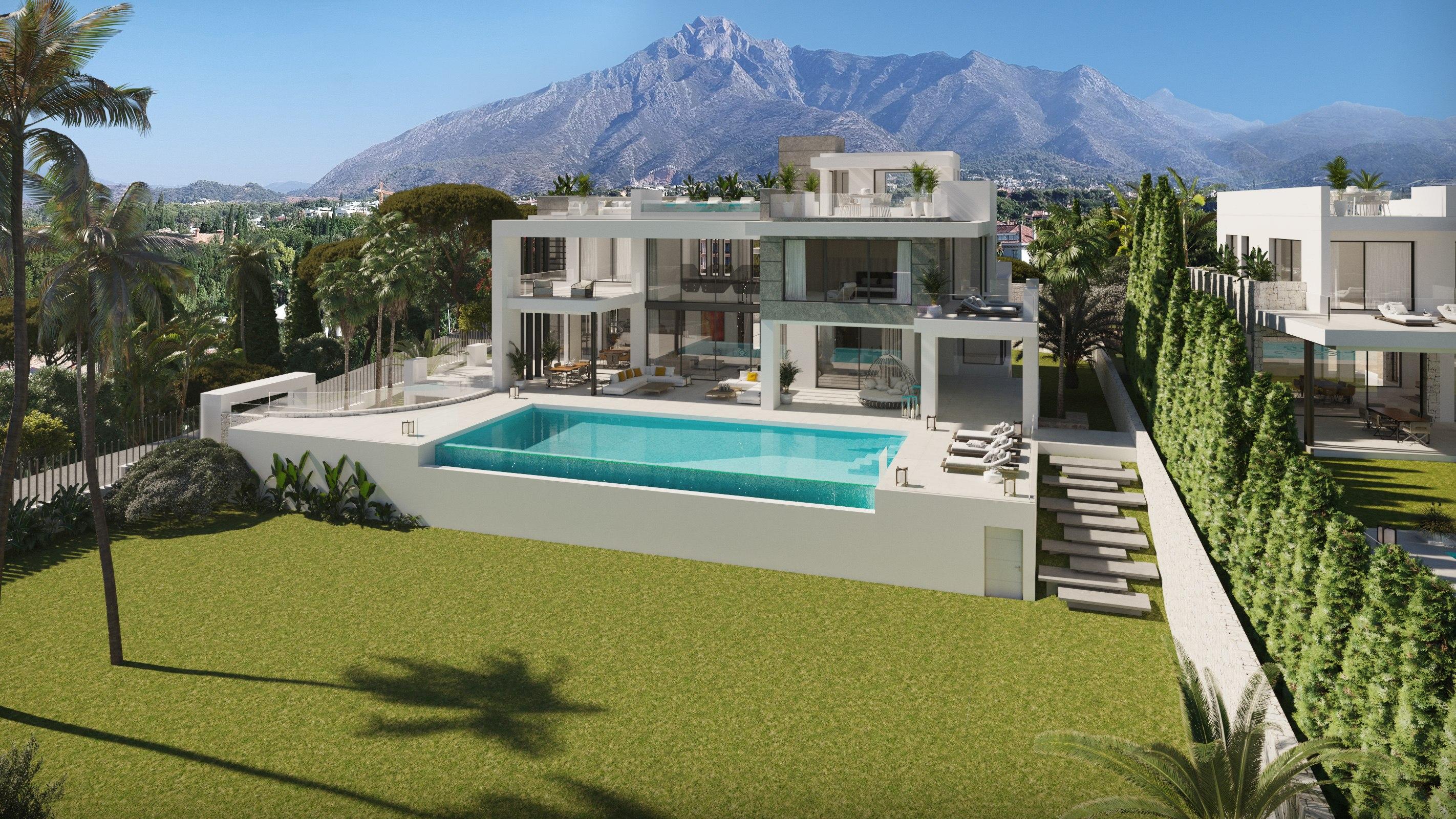 Fifth bedroom in 7-bedroom new-build villa, Nagueles, Marbella