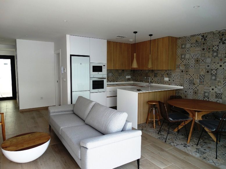 Kitchen fittings close-up in new-build townhouse, Zona Pueblo, Pilar De La Horadada