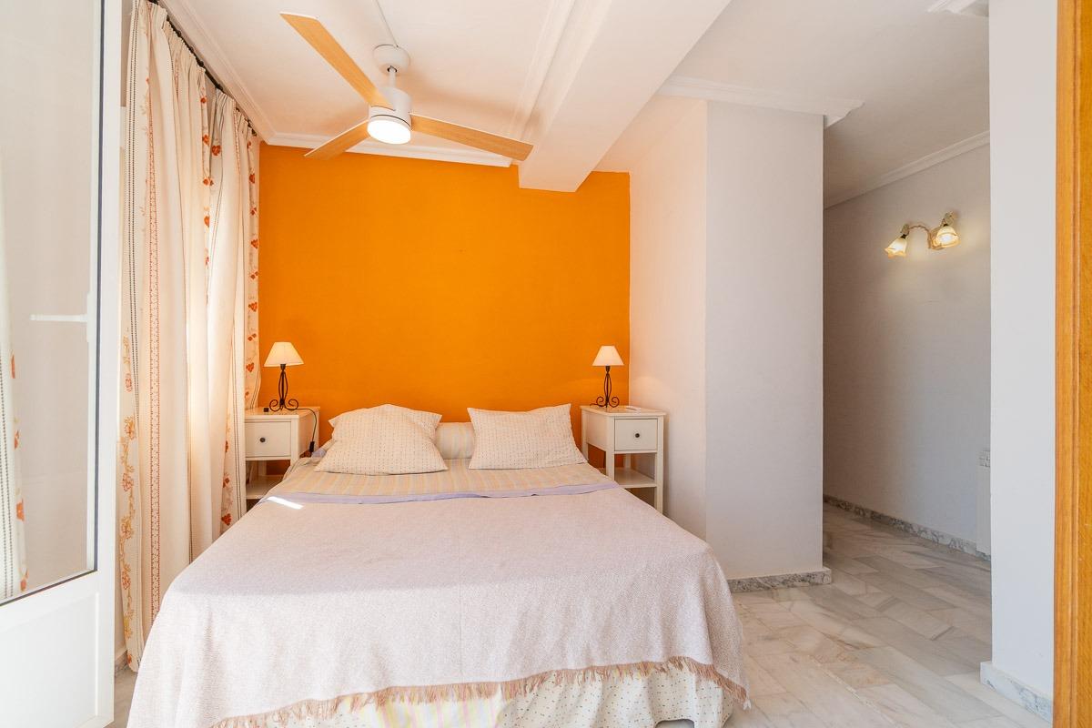 Private pool and solarium within garden plot, La Mata, Torrevieja