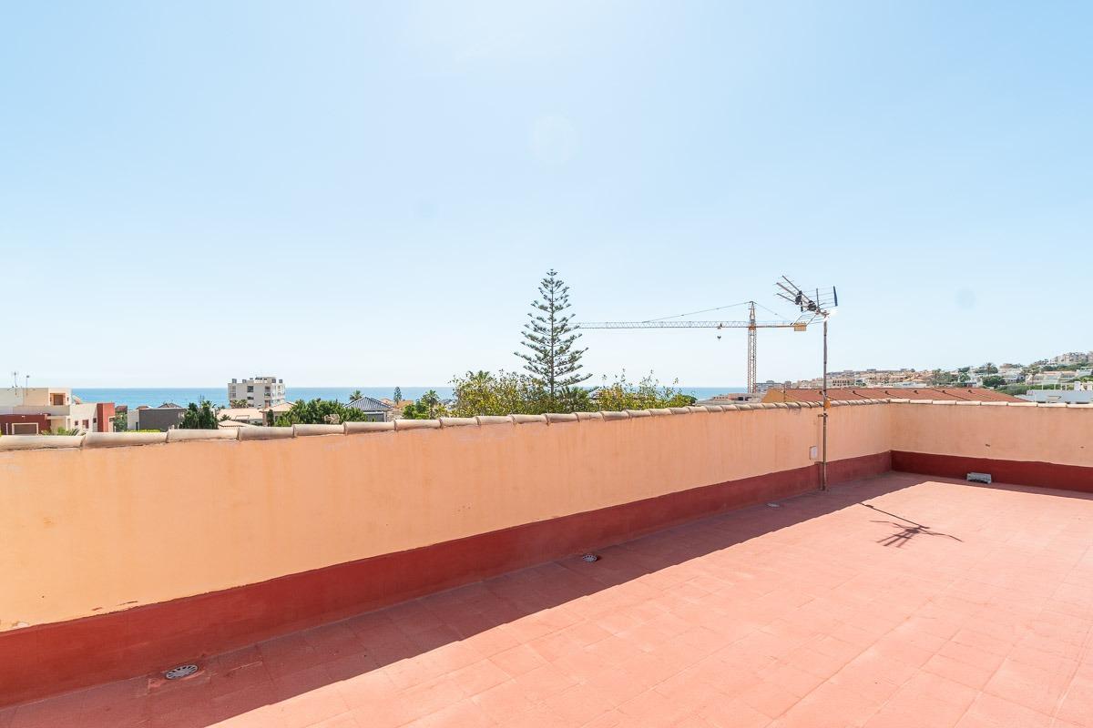 Corner plot boundary and street view, La Mata, Torrevieja