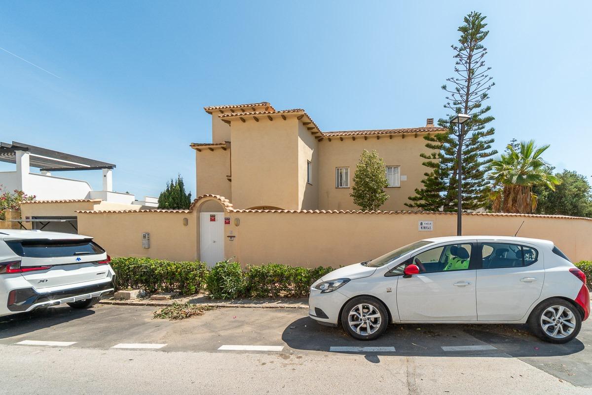 Side elevation of three-storey villa, La Mata, Torrevieja