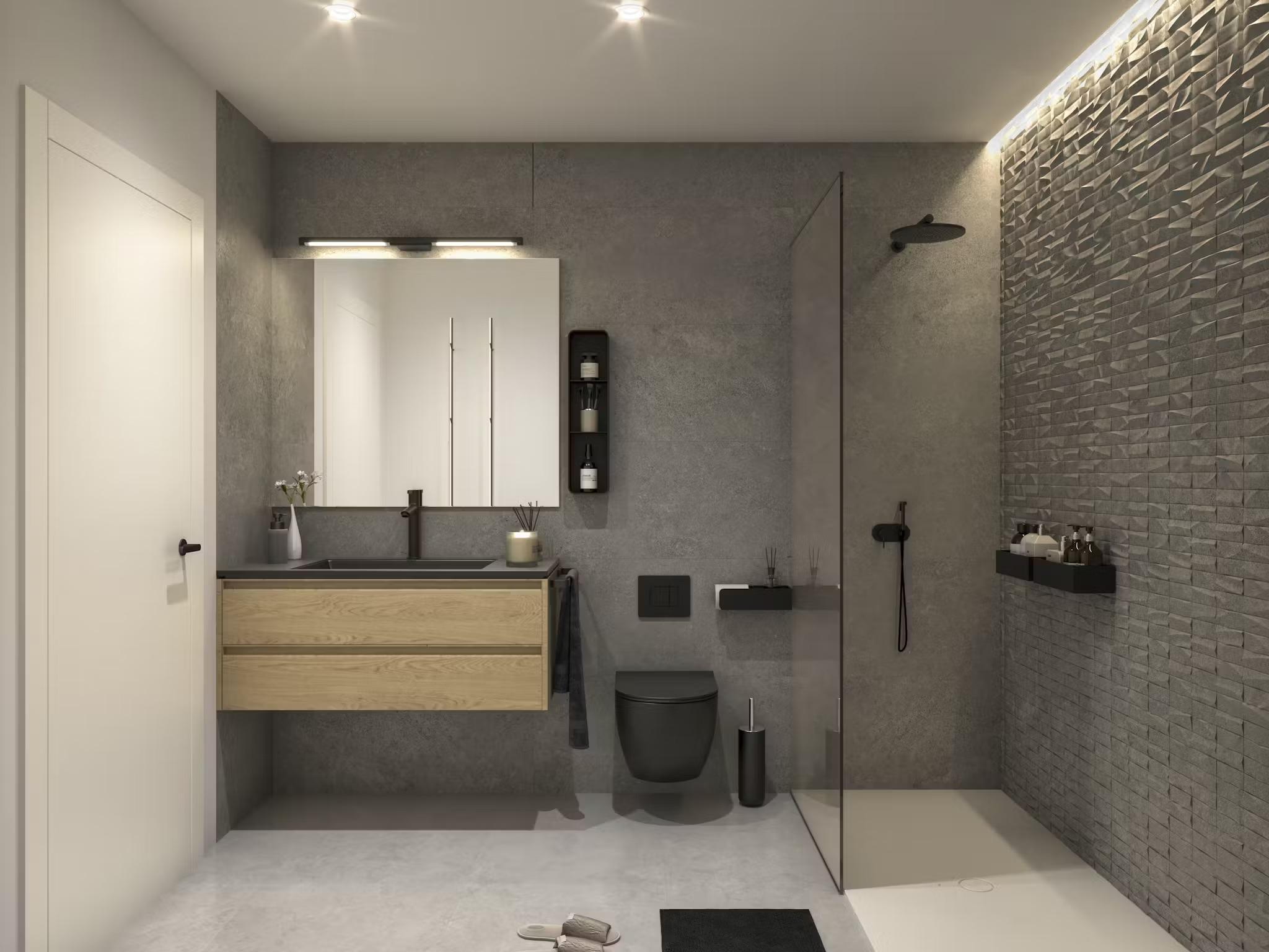 Communal exterior of new-build development in Playa Levante, Santa Pola