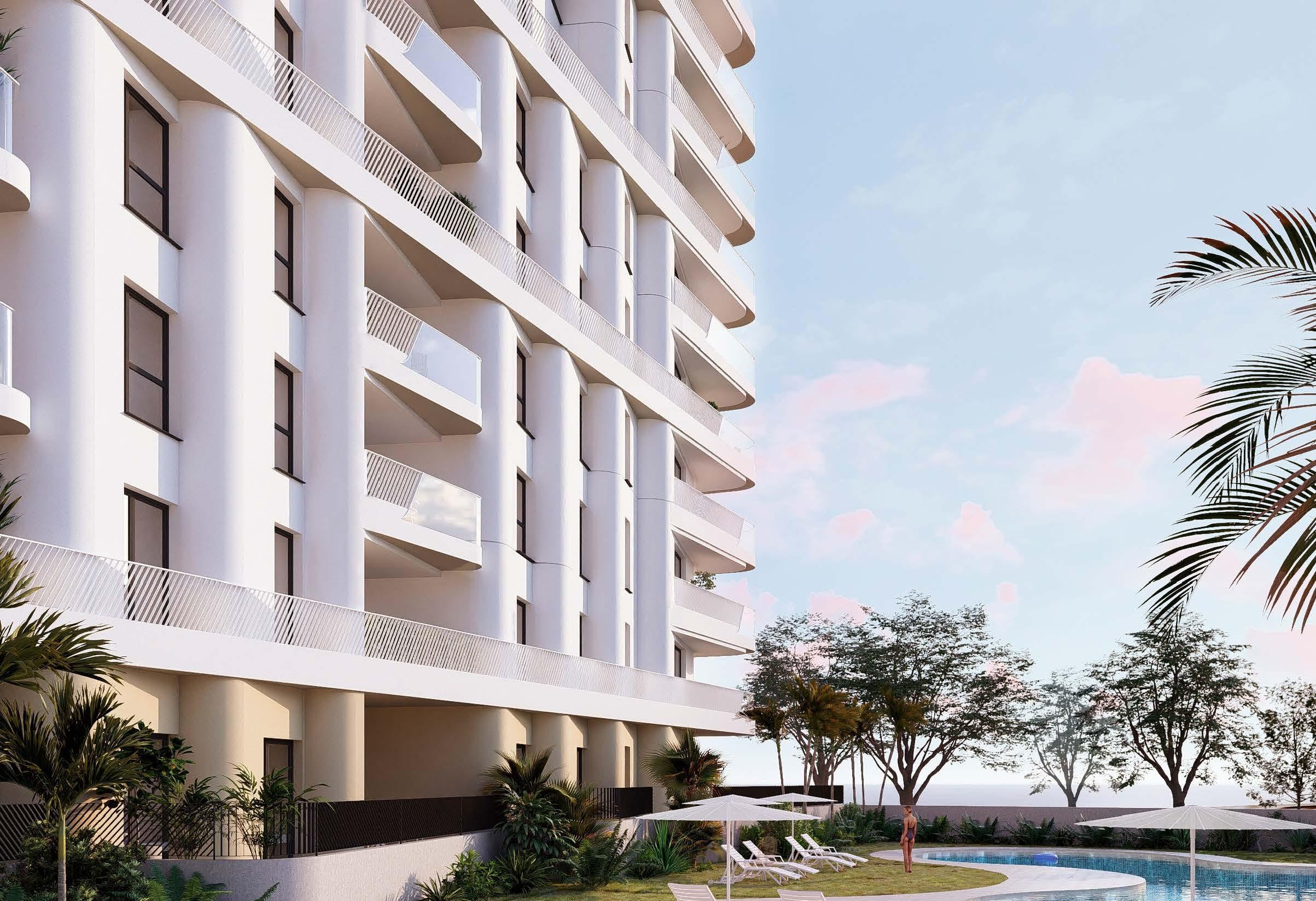 Open-plan interior of 3-bedroom penthouse in Playas Del Torres, Villajoyosa