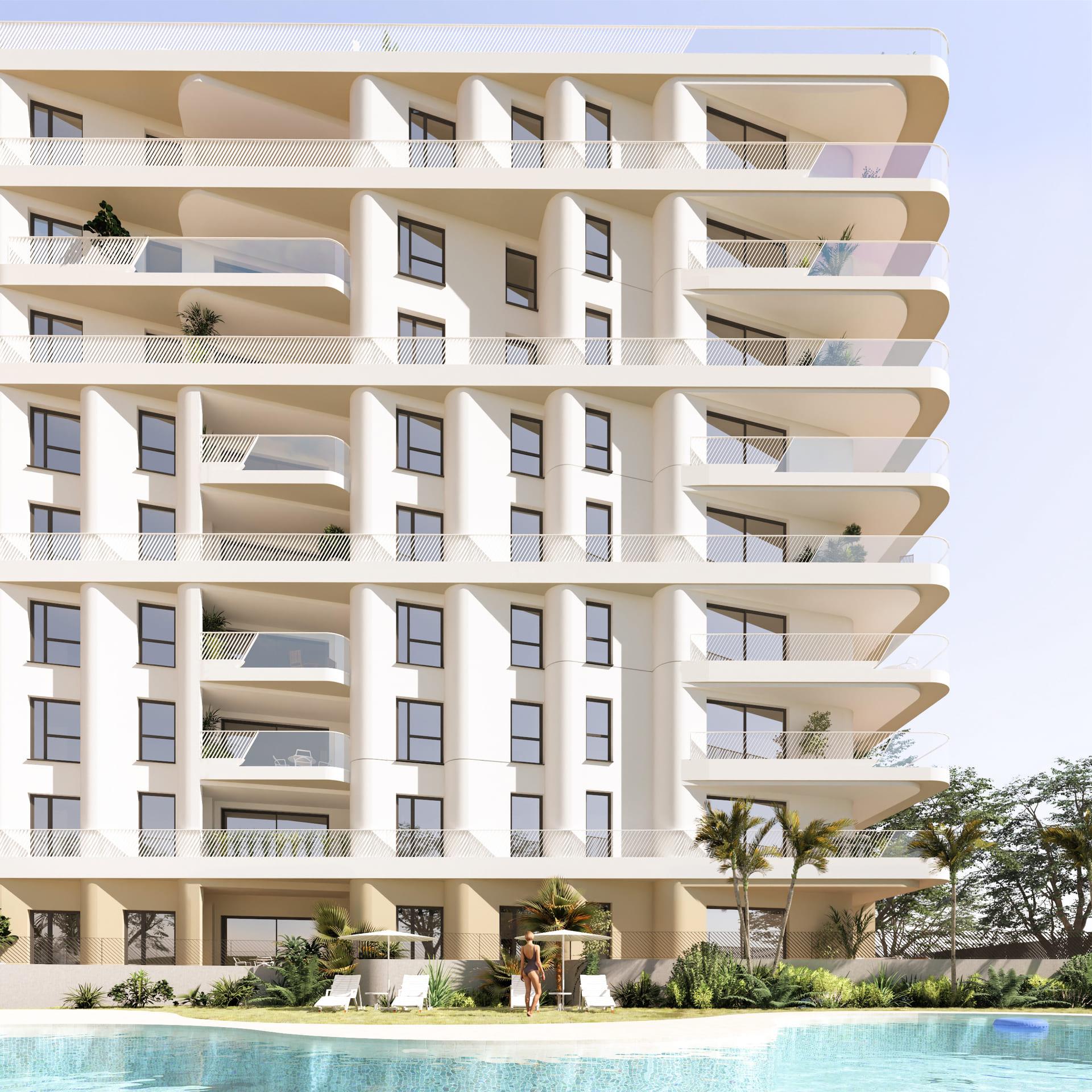 Living and dining area in top-floor penthouse, Playas Del Torres, Villajoyosa