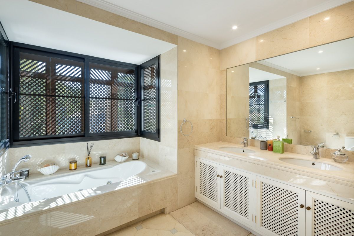 Fifth bathroom interior in new-build villa, La Quinta, Benahavis