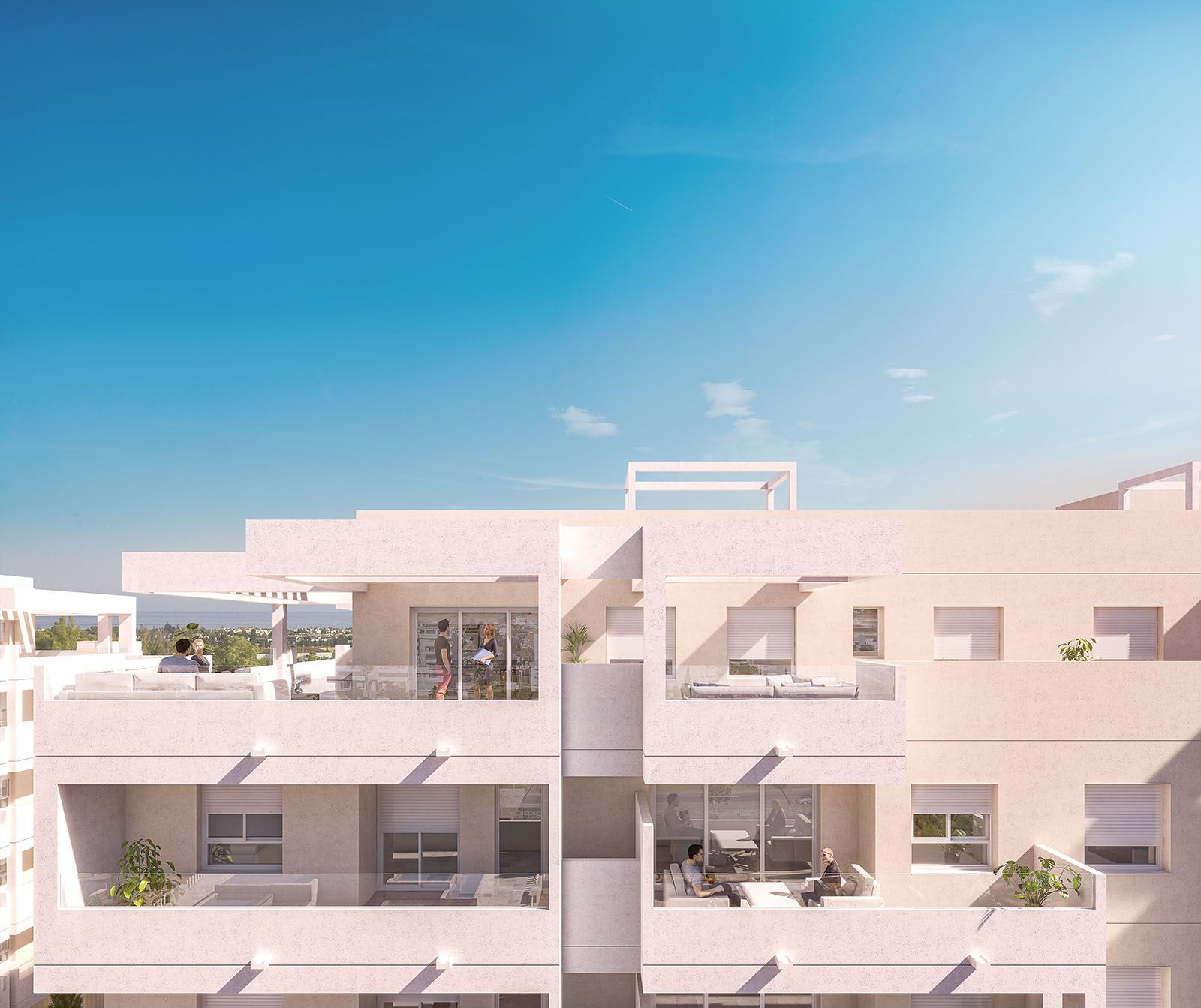 Interior room with natural light in new-build penthouse, Rodeo Alto-Guadaiza-La Campana